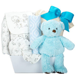 Baby Boy Plush And 5 Piece Set