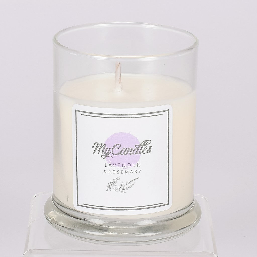 Aromatic Lavender And Rosemary Candle 