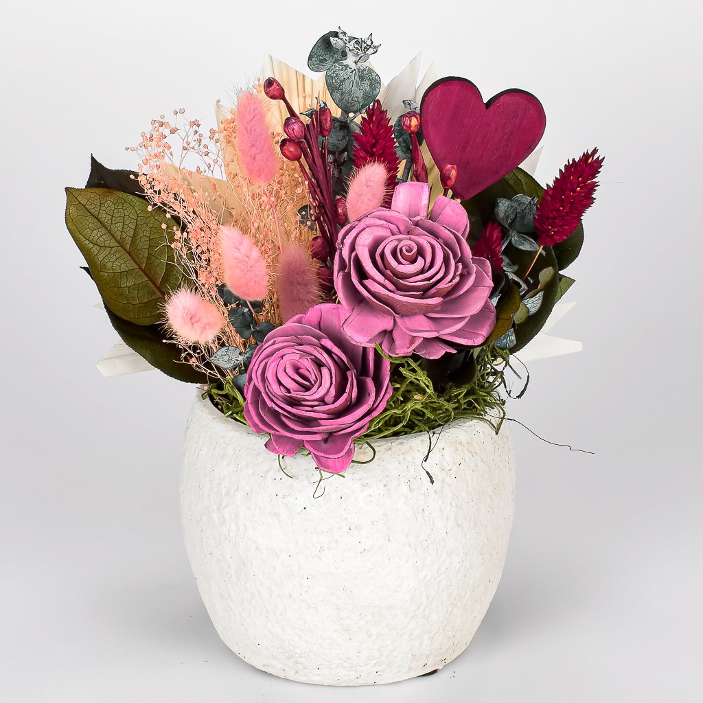 Pink Love Dried Flower Arrangement