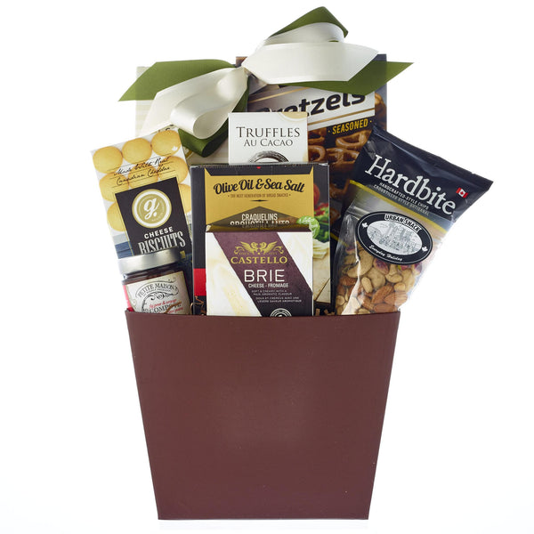 Cheese, Crackers and Nuts Gift Basket - MY BASKETS