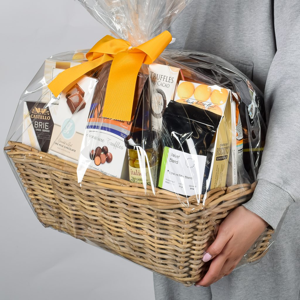 Large Gourmet Gift with Chocolates, Coffee, Cheese and Snacks