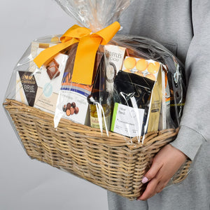 Large Gourmet Gift with Chocolates, Coffee, Cheese and Snacks