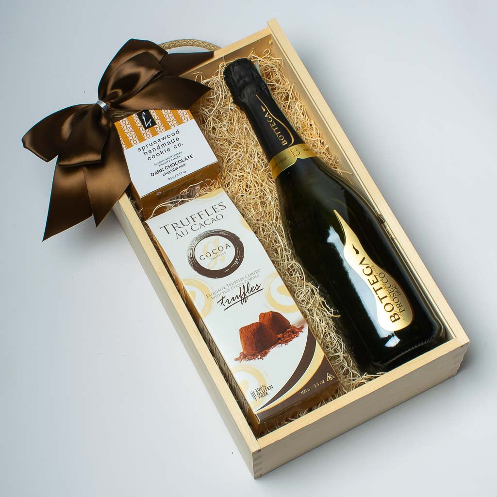 Anniversary Gift Ideas | Champagne and Chocolate Gift