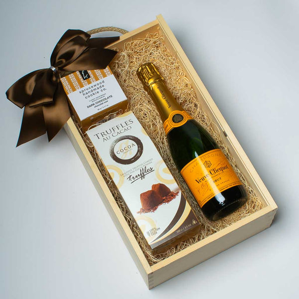 French Champagne 375 mL bottle and Chocolate MY BASKETS