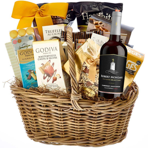 Gift Basket With Wine - MY BASKETS